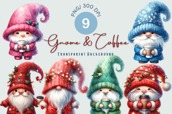 A Cozy Review of Watercolor Gnomes Coffee Graphics