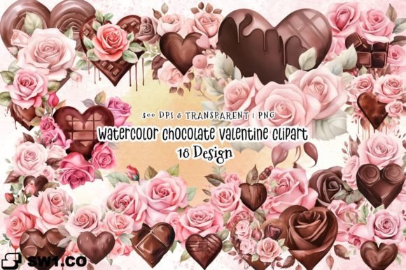 A Crafter's Review: Chocolate Watercolor Graphics for Valentine's Projects