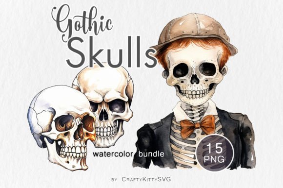 A Designer's Review: Gothic Skull Illustrations for Client Graphics
