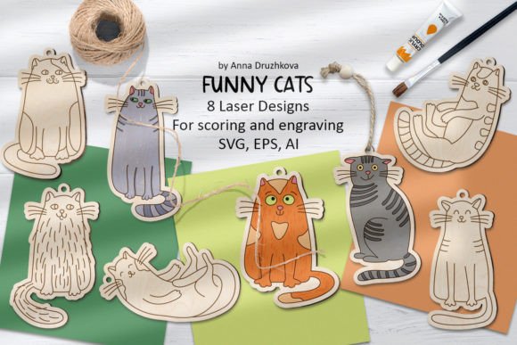 A Designer's Review: The Funny Cats Ornaments Laser Coloring Kit