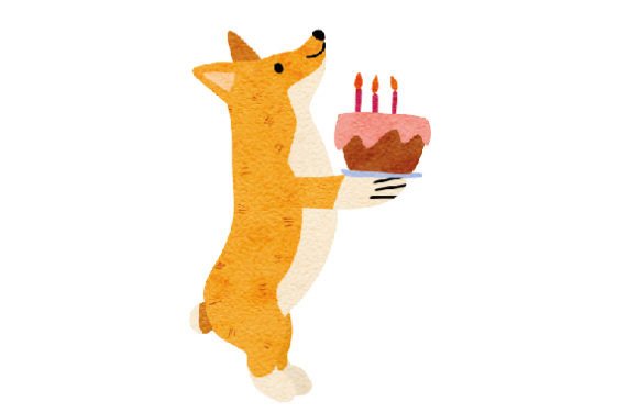 A Watercolor Corgi Design That Celebrates Playful Birthdays
