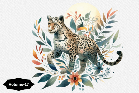 A Watercolor Leopard Graphic for Elegant Brand Identity