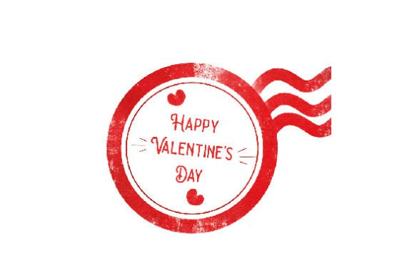 A Watercolor Stamp for Valentine's Day Crafts and Branding
