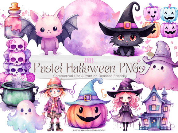 Beyond Spooky: The Pastel Halloween Graphics for Modern Content Creators