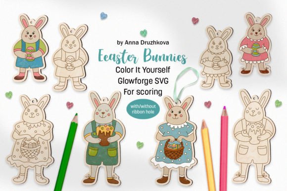 Easter Bunnies SVG Set: A Crafts & Graphics Review