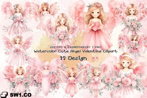 Evaluating the Watercolor Cute Angel Clipart for Real Embroidery