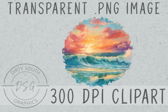 How Watercolor Ocean Sun Graphics Elevates Brand Storytelling