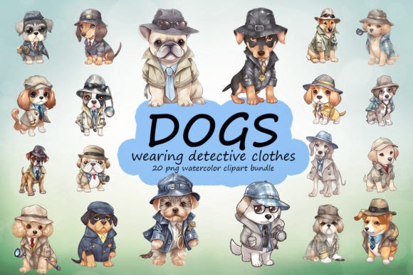 My Detective Dog Graphics for Handmade Product Collections