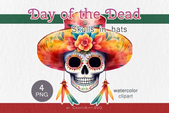 Real-World Use of Mexican Skull Illustrations for Crafting Graphics